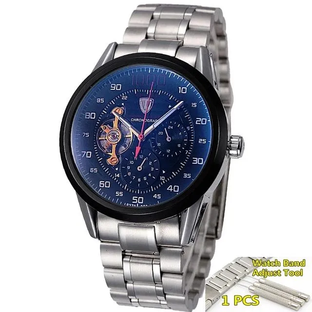 1000 New Luxury Automatic Self-Wind Skeleton Wrist Watch 2020
