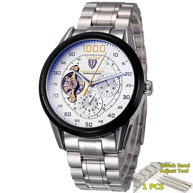 1000 New Luxury Automatic Self-Wind Skeleton Wrist Watch 2020