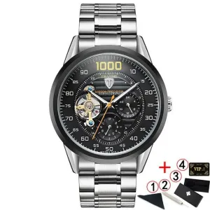 1000 New Luxury Automatic Self-Wind Skeleton Wrist Watch 2020