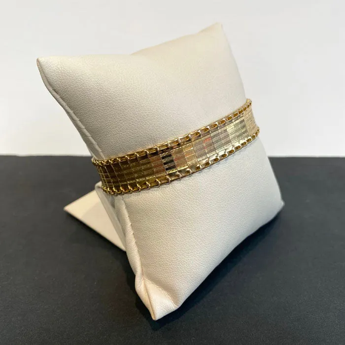 14K Yellow Gold Watch Band Style Bracelet