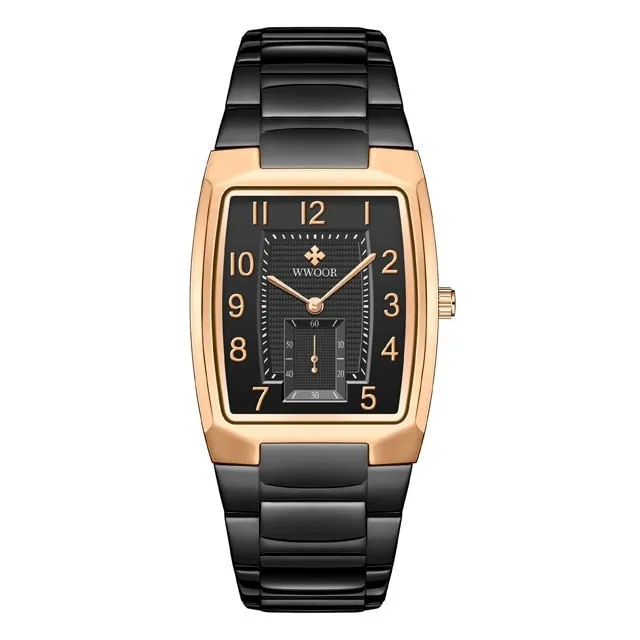 18K Yellow Gold Women Watch Women Bracelet Wrist Jewelry