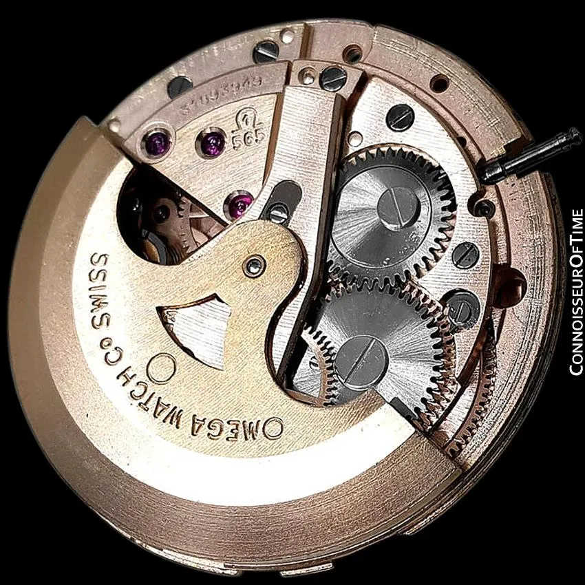 1970's Omega Seamaster Compressor Mens Vintage Watch with 565 Movement, Automatic, Quick-Setting Date - Stainless Steel