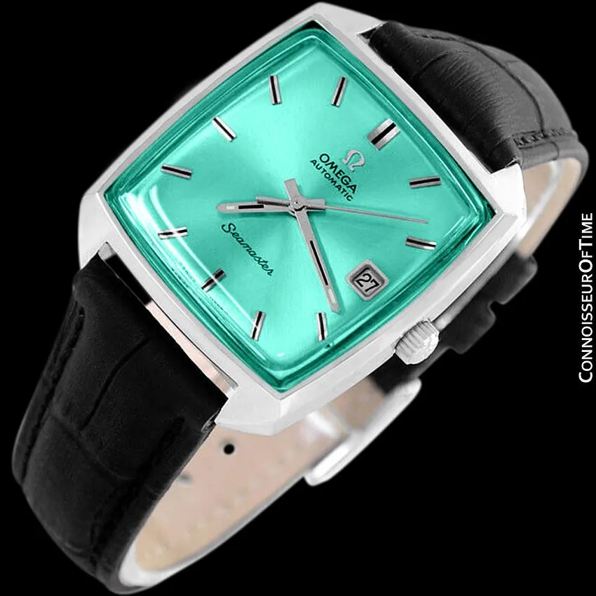 1970's Omega Seamaster Compressor Mens Vintage Watch with 565 Movement, Automatic, Quick-Setting Date - Stainless Steel