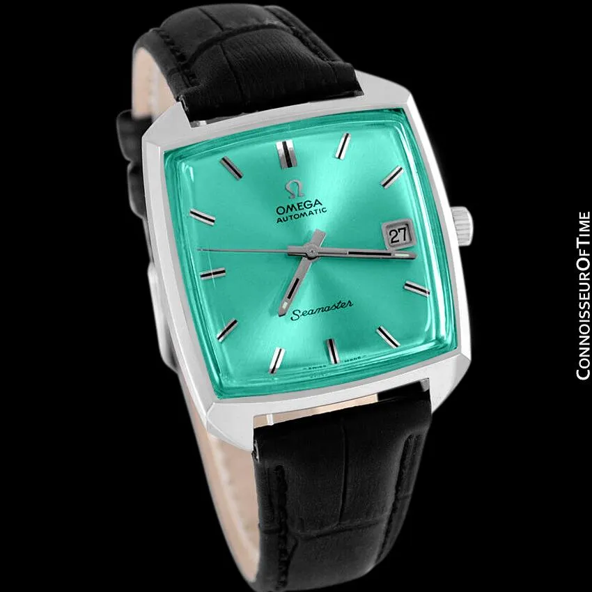 1970's Omega Seamaster Compressor Mens Vintage Watch with 565 Movement, Automatic, Quick-Setting Date - Stainless Steel