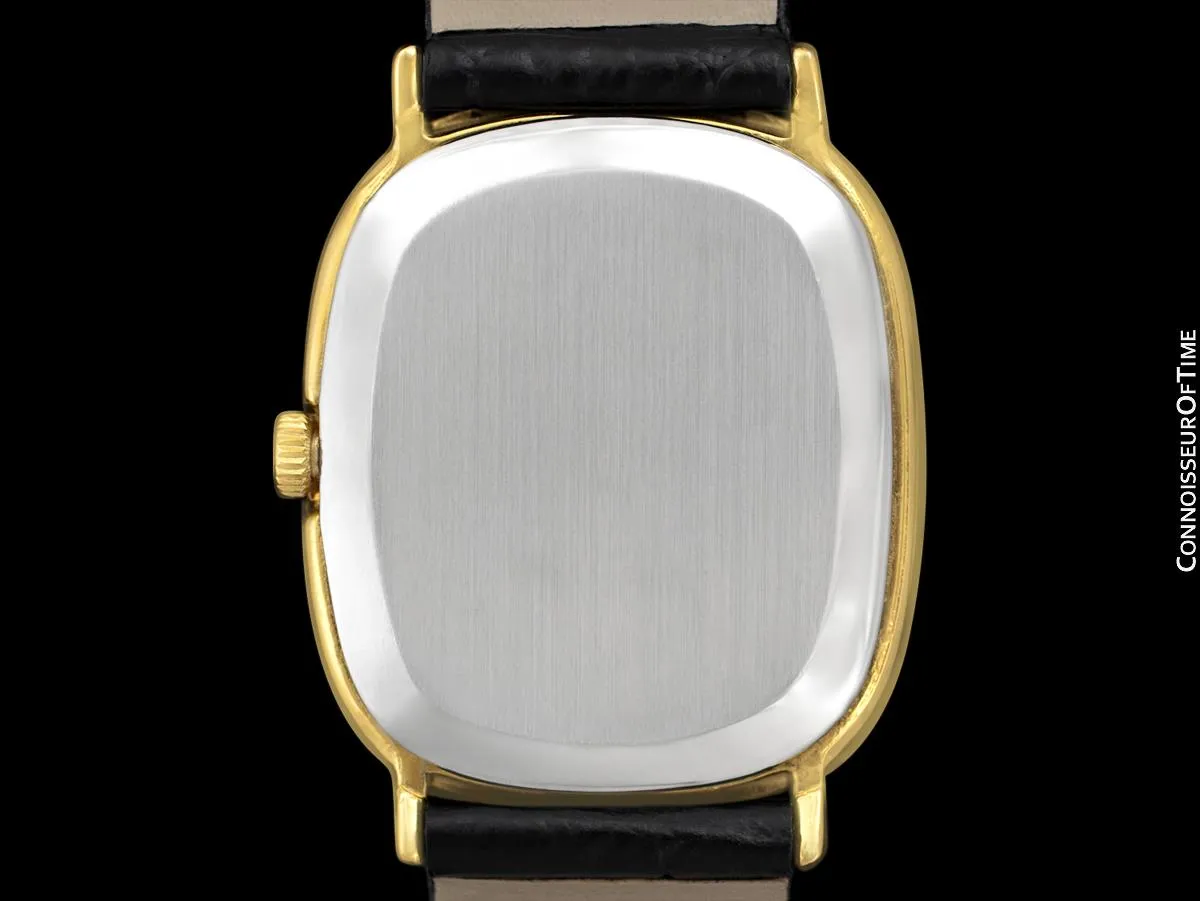 1974 Omega De Ville Vintage Mens Handwound Ellipse Ultra Thin Dress Watch - 18K Gold Plated & Stainless Steel