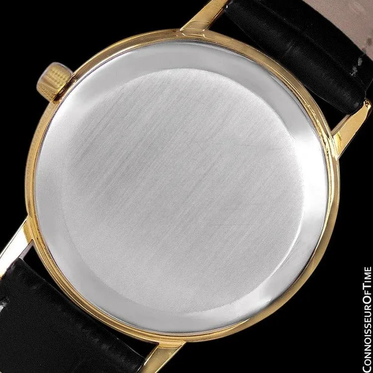 1979 Omega Vintage Seamaster Mens Watch, Automatic, Date - 18K Gold Plated & Stainless Steel
