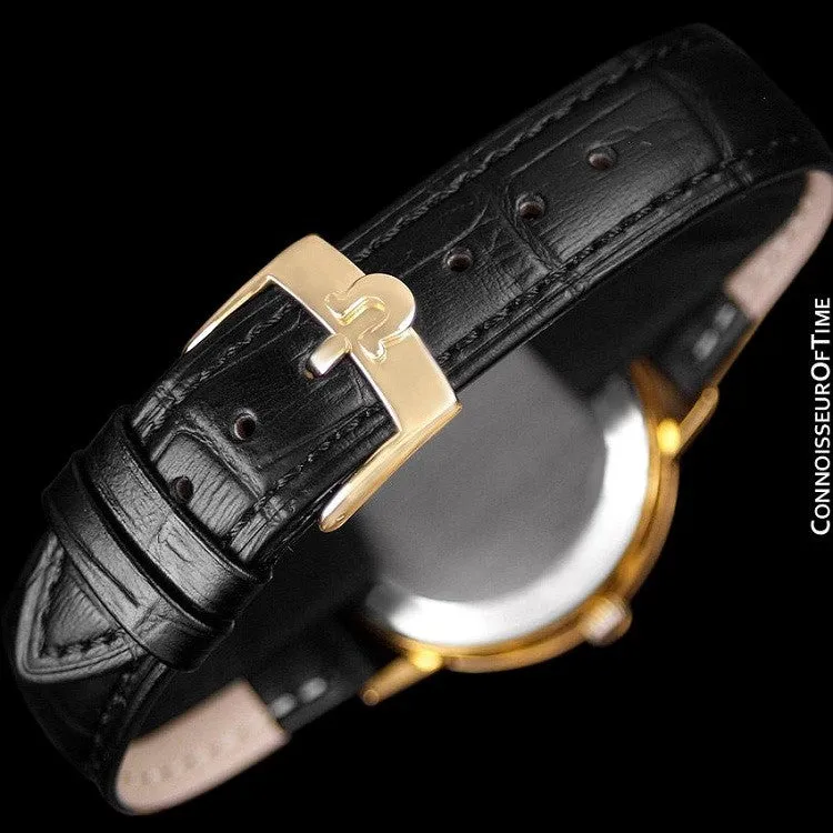 1979 Omega Vintage Seamaster Mens Watch, Automatic, Date - 18K Gold Plated & Stainless Steel