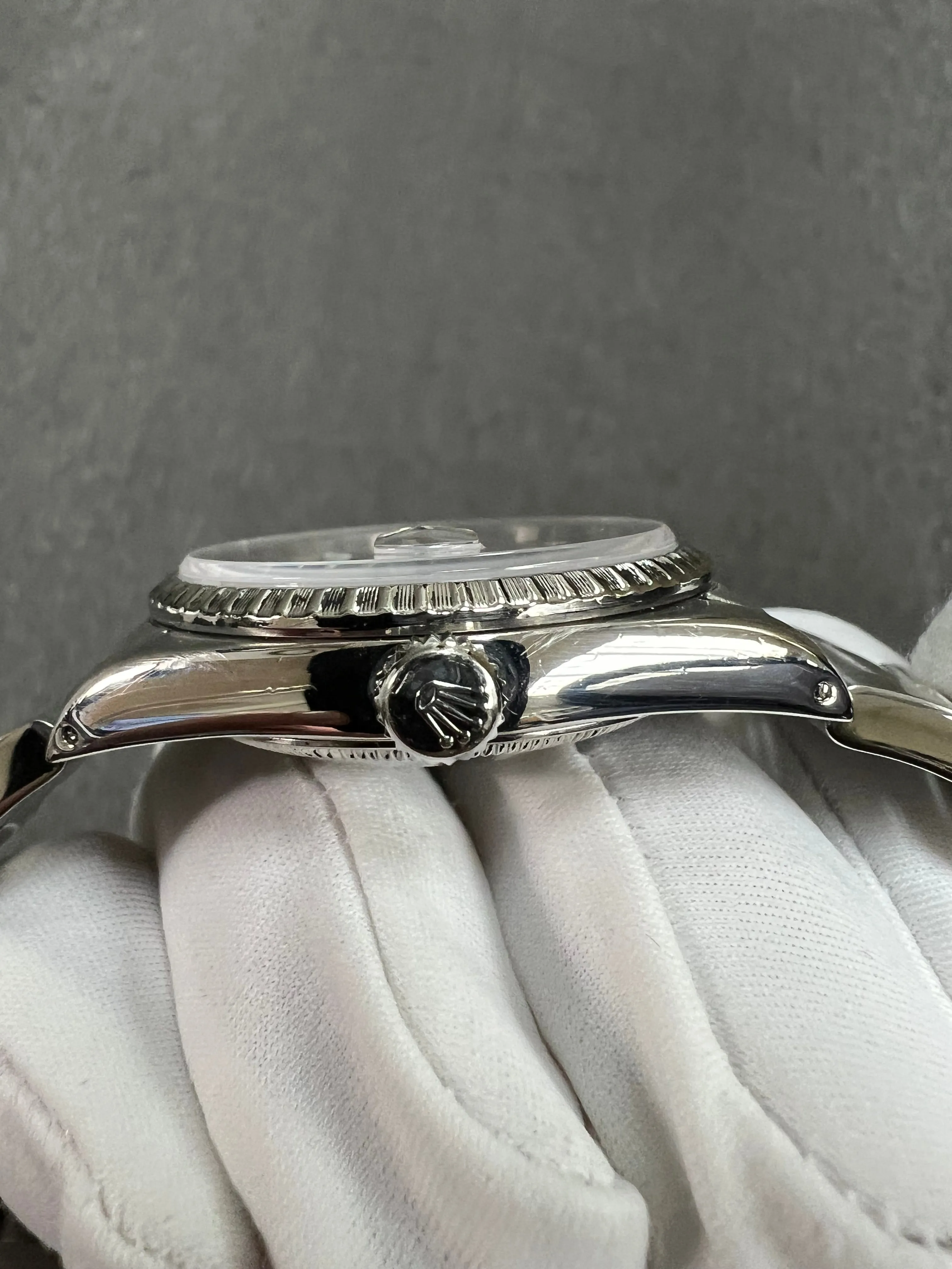 1989 Rolex Datejust Oyster Perpetual Gray Dial Stainless Steel Watch