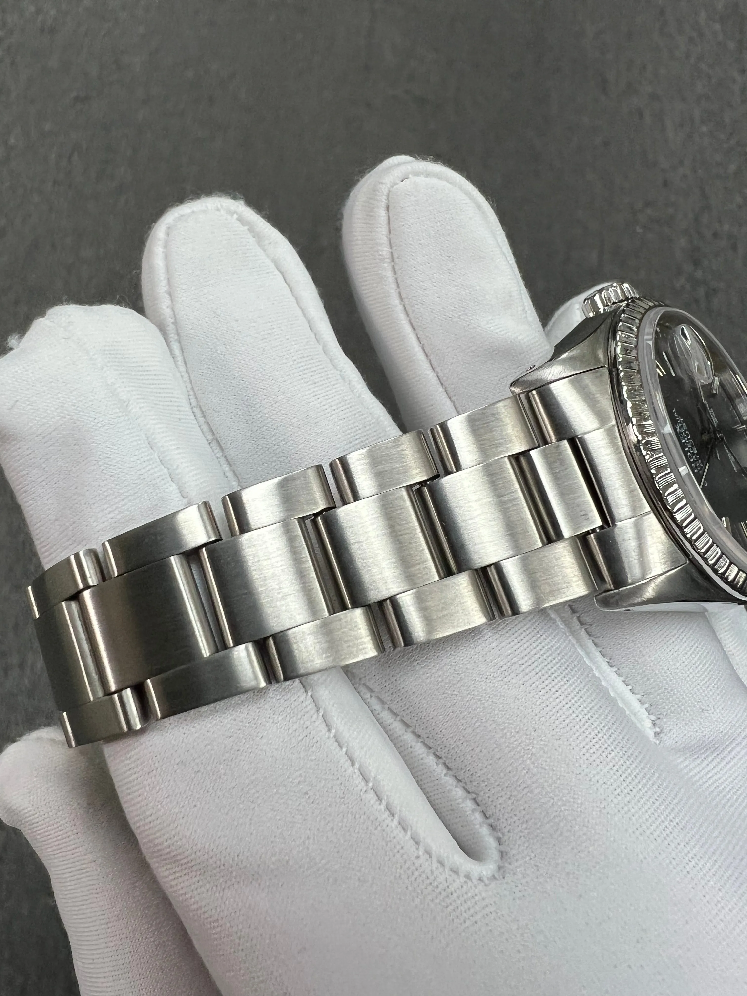 1989 Rolex Datejust Oyster Perpetual Gray Dial Stainless Steel Watch