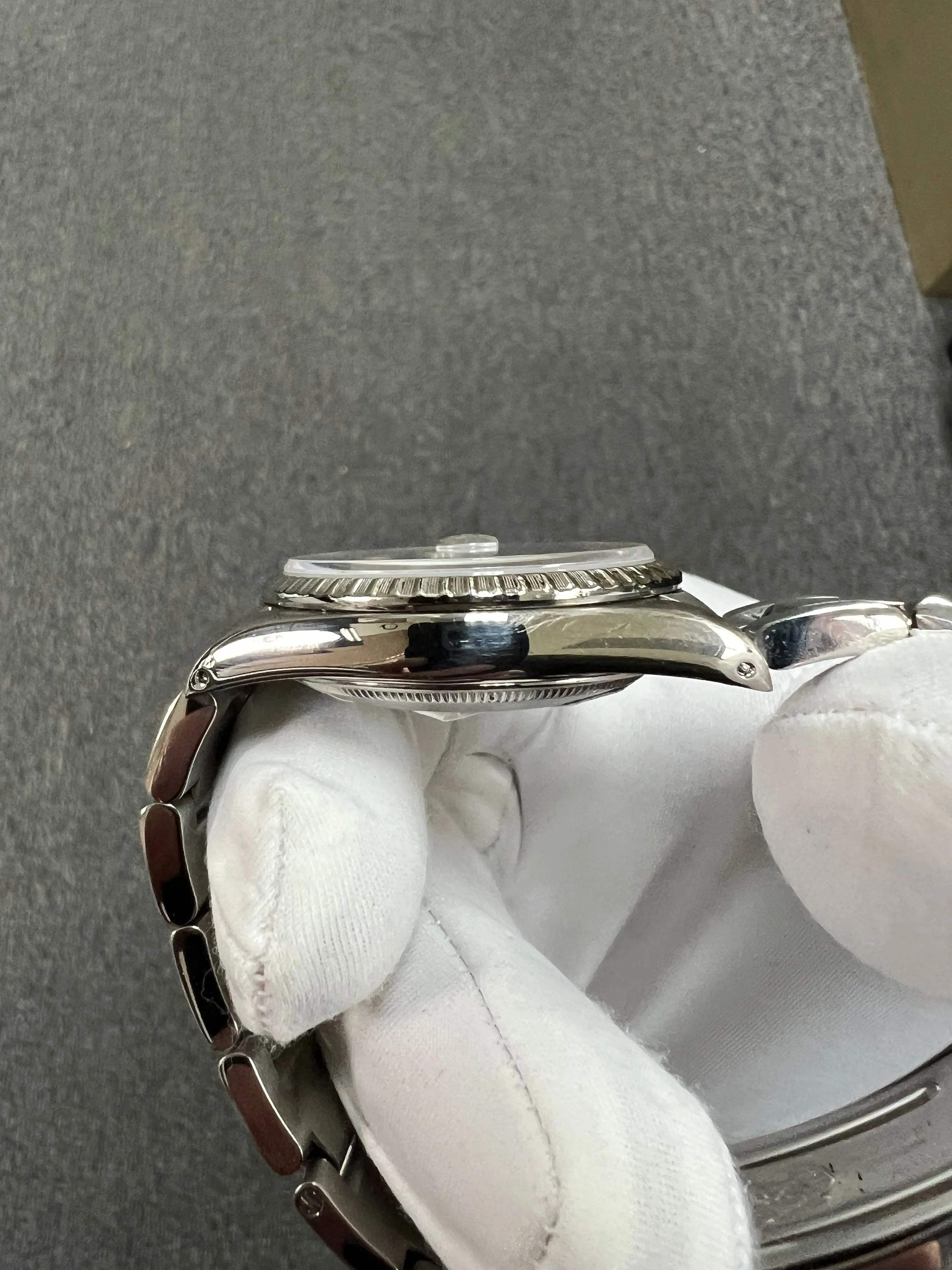1989 Rolex Datejust Oyster Perpetual Gray Dial Stainless Steel Watch