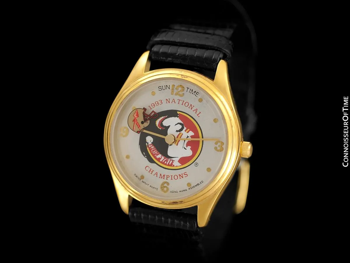 1993 Florida State University Seminoles Mens Championship Watch - Owned & Worn By Burt Reynolds