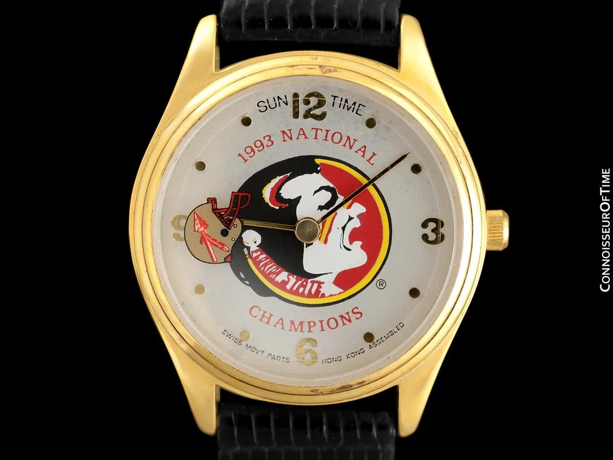 1993 Florida State University Seminoles Mens Championship Watch - Owned & Worn By Burt Reynolds