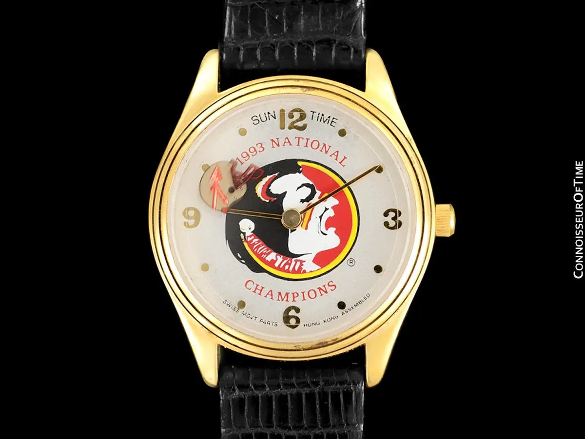 1993 Florida State University Seminoles Mens Championship Watch - Owned & Worn By Burt Reynolds
