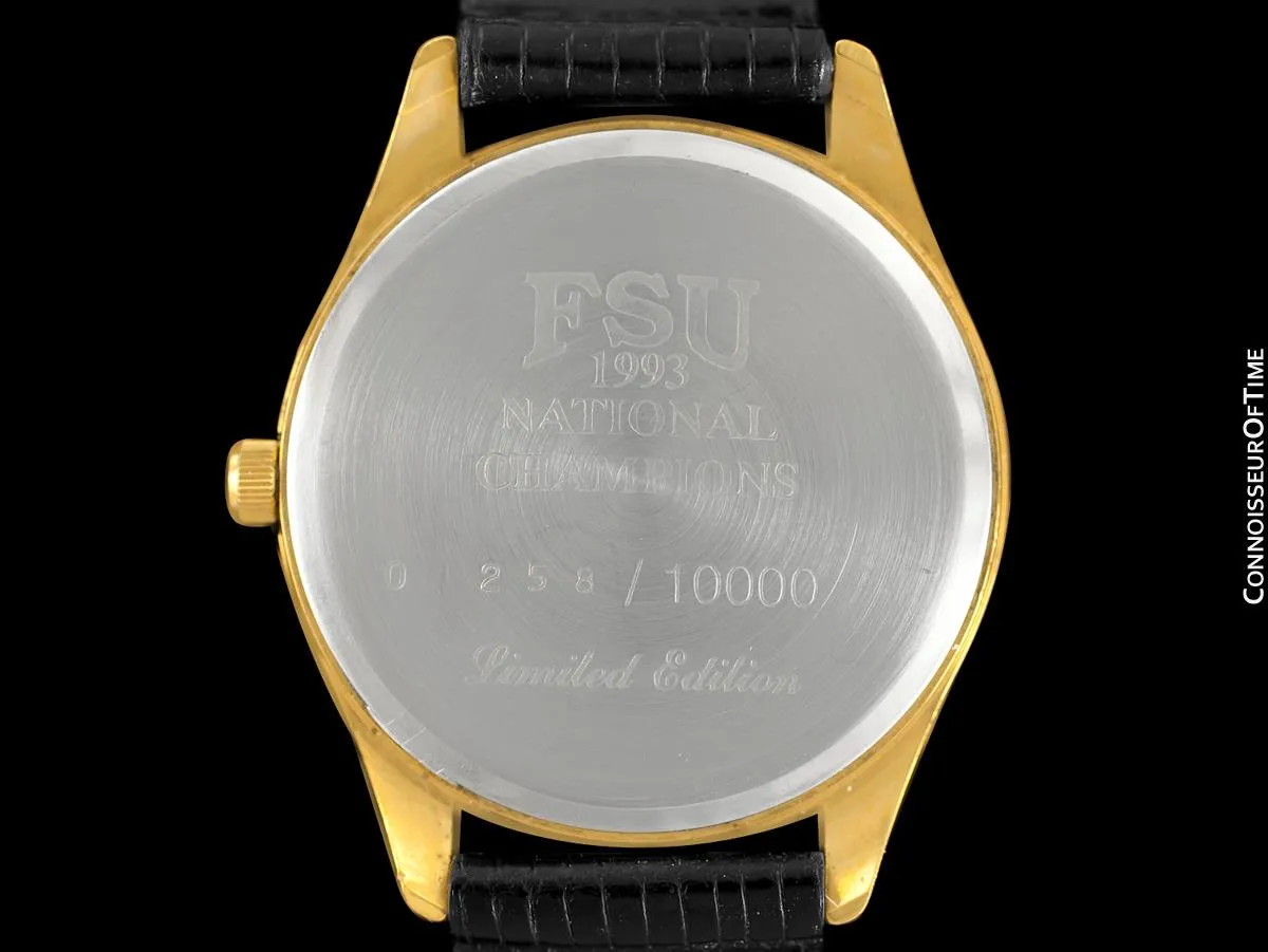 1993 Florida State University Seminoles Mens Championship Watch - Owned & Worn By Burt Reynolds