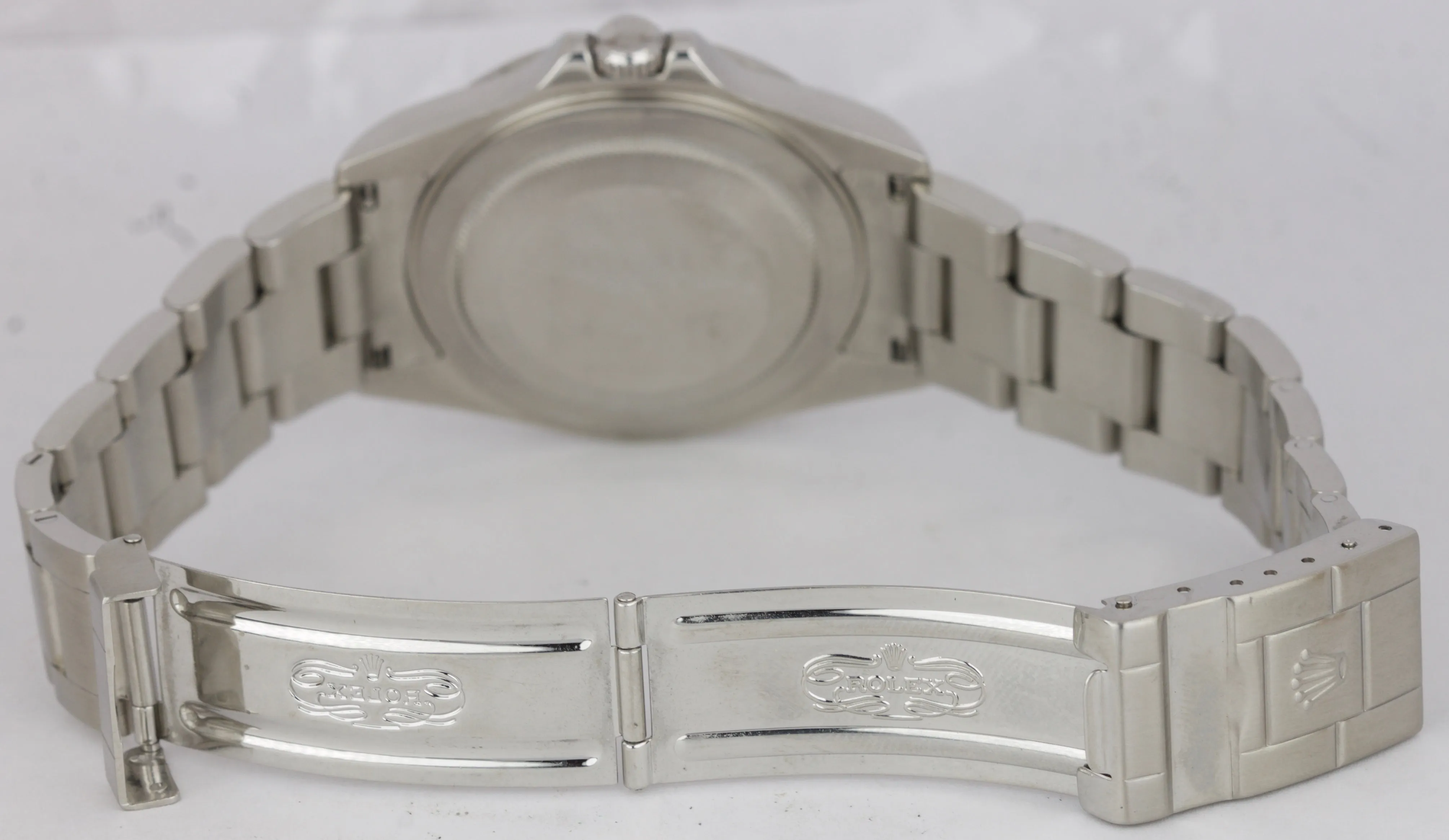 2007 UNPOLISHED Rolex Explorer II Stainless Polar White Date GMT 40mm 16570