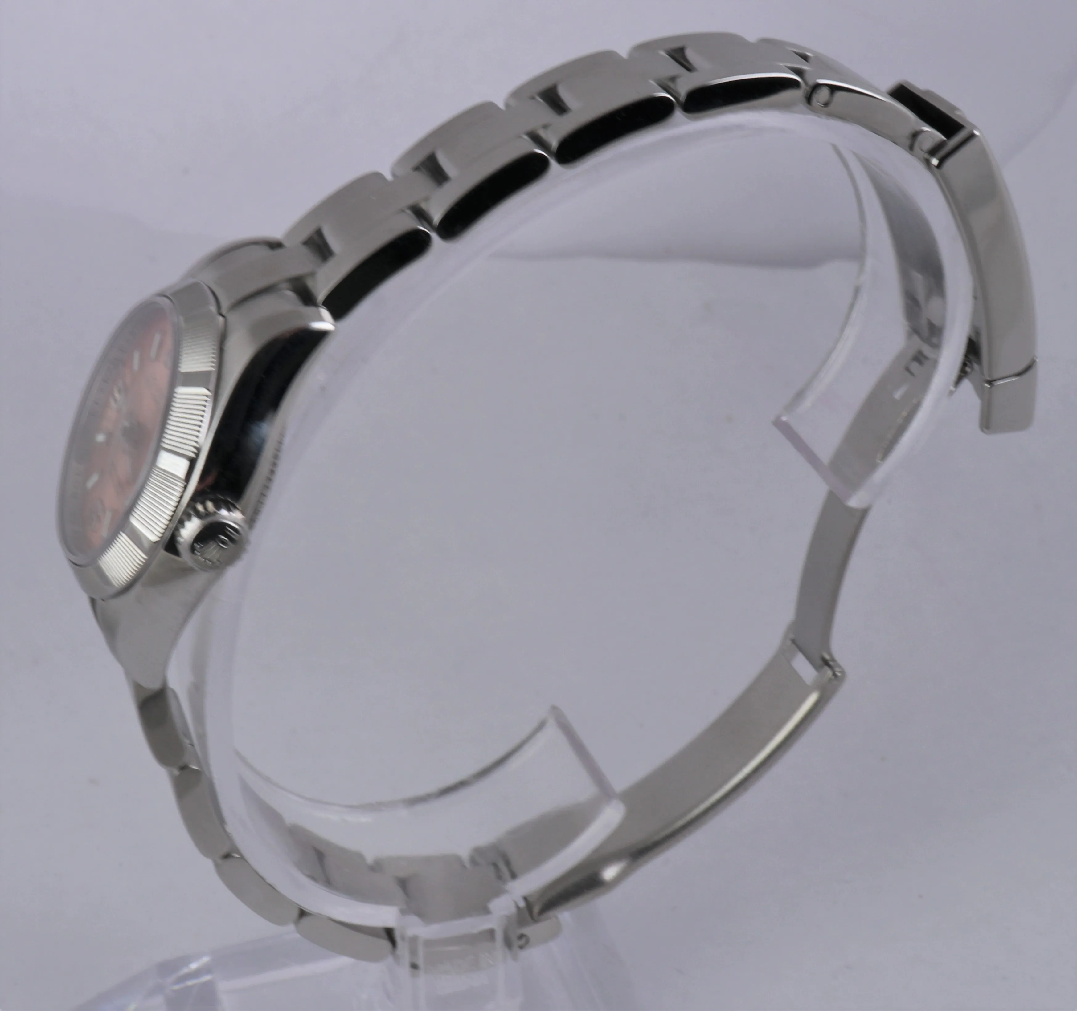 2009 Ladies Rolex Oyster Perpetual Salmon 176210 Stainless 26mm Oyster Watch