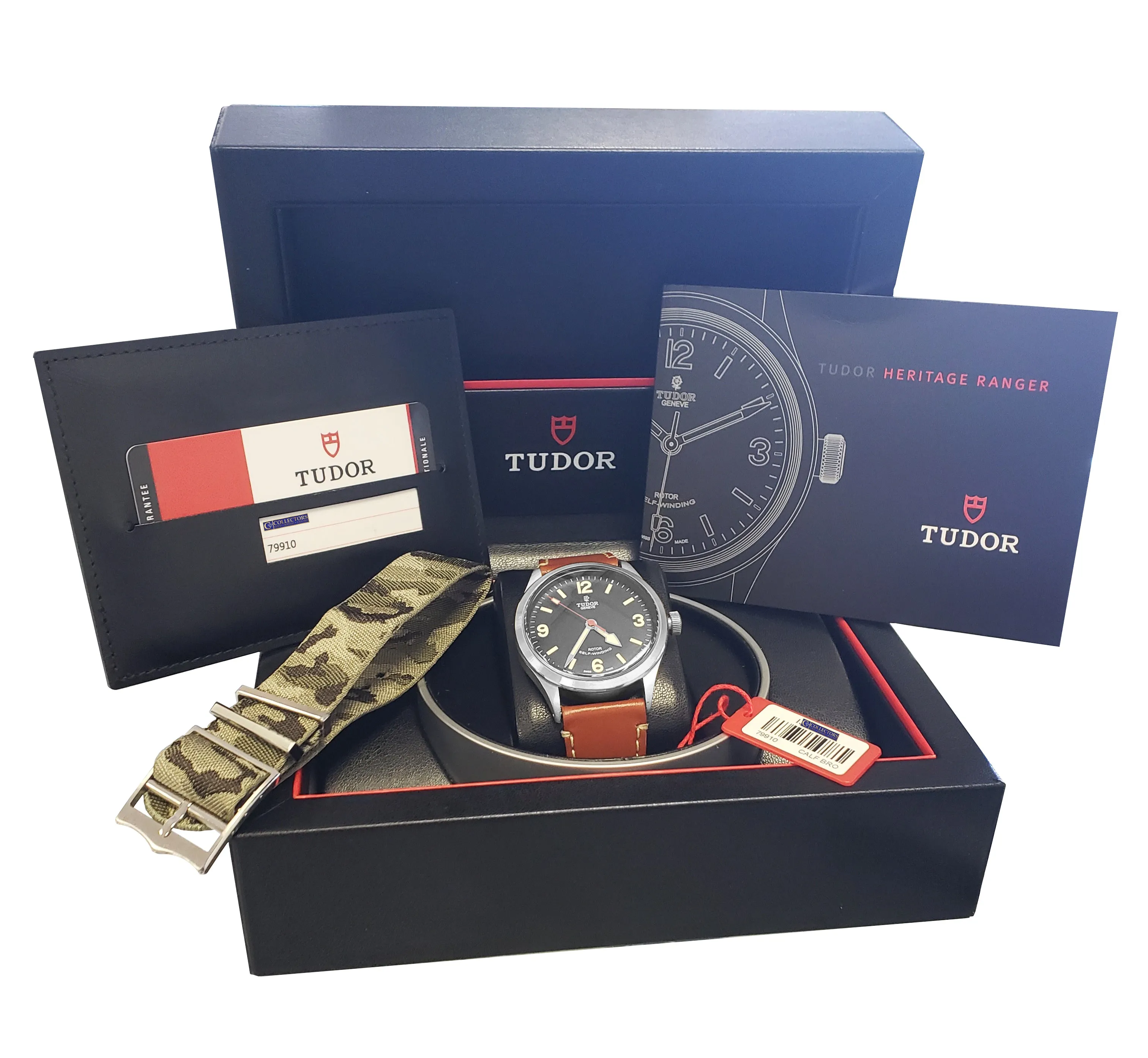 2016 TUDOR Heritage Ranger Stainless Steel 41mm Black Automatic Watch M79910