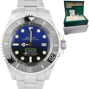 2017 Rolex Sea-Dweller Deepsea James Cameron Blue 44mm Steel 116660 Watch B P