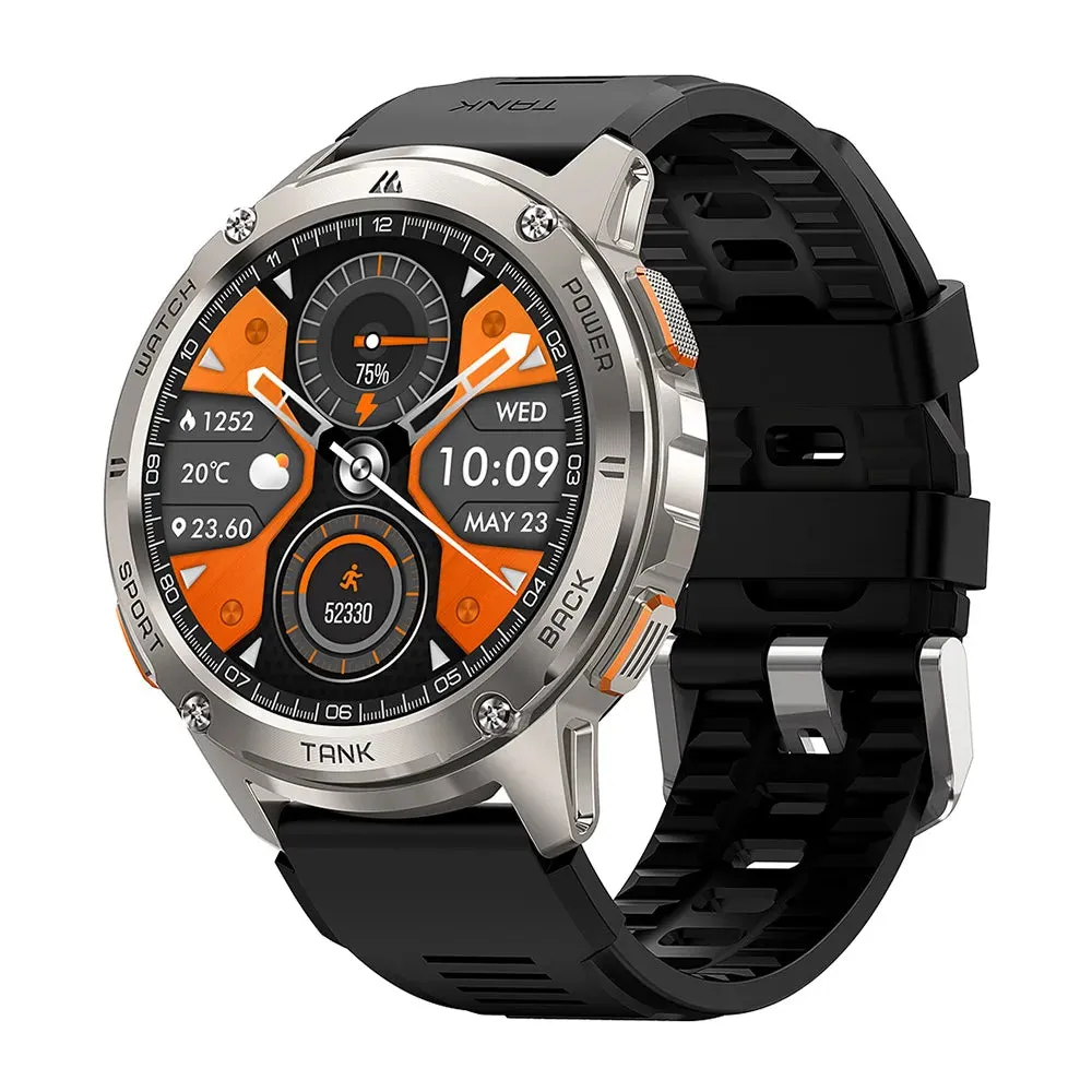 2024 KOSPET TANK T3 Smart Watch For Men 500mAh 60Days Battery IP69K 5ATM Waterproof AMOLED Bluetooth Call Military Men's Watches