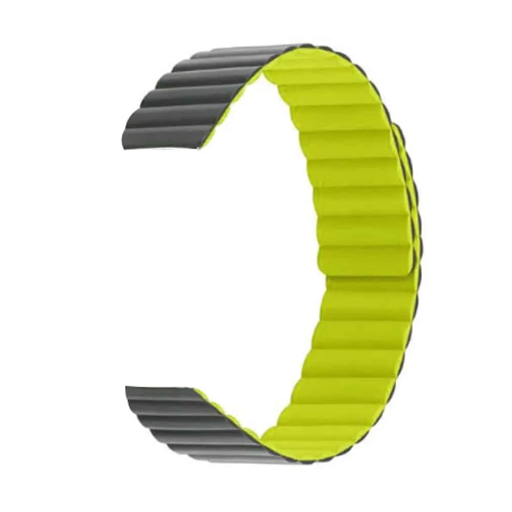20MM Silicone Magnetic Watch Band - Grey Green