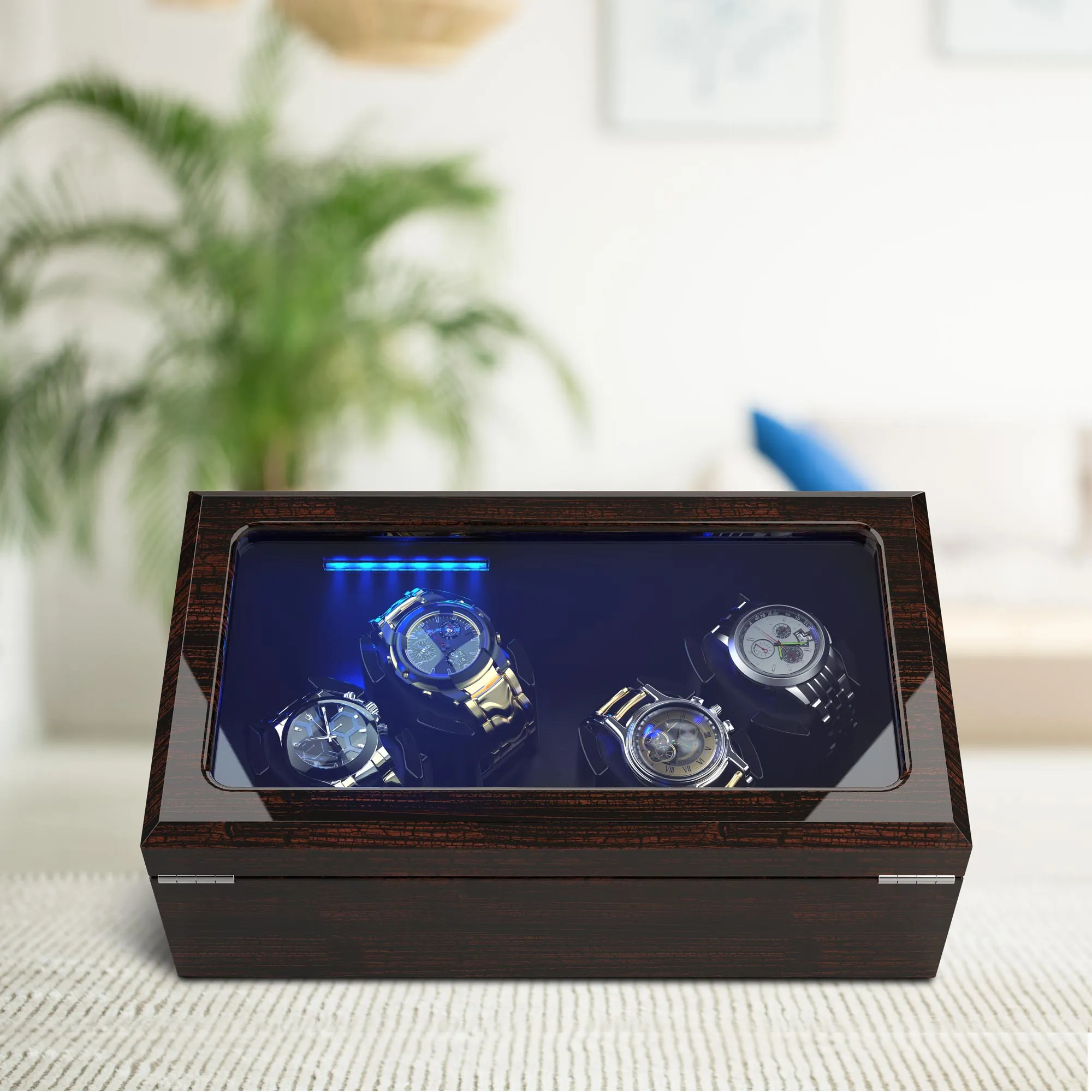4 Automatic Wooden Watch Winder