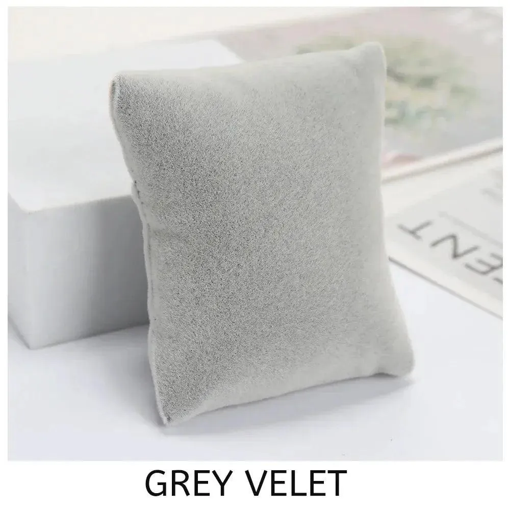 5 Colors Beige Black Grey Fabric Pillow For Watch Bangle Bracelet Display Holder Gift Jewelry Cushion DIY Accessories Wholesale