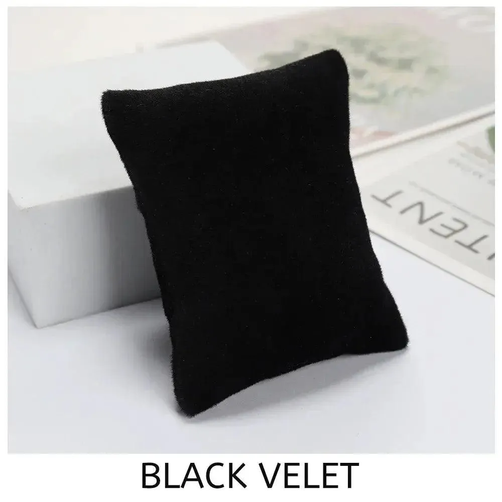 5 Colors Beige Black Grey Fabric Pillow For Watch Bangle Bracelet Display Holder Gift Jewelry Cushion DIY Accessories Wholesale