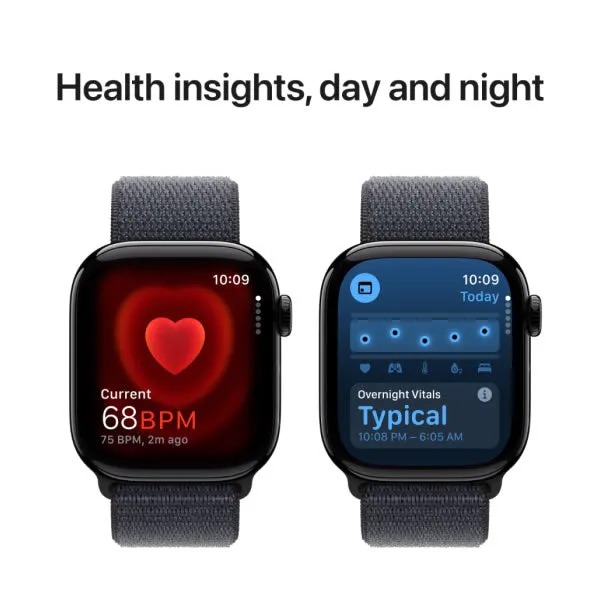 Apple Watch Series 10 GPS 46mm Jet Black Aluminium Case with Ink Sport Loop