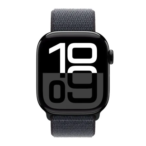 Apple Watch Series 10 GPS 46mm Jet Black Aluminium Case with Ink Sport Loop