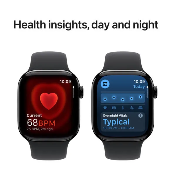 Apple Watch Series 10 GPS   Cellular 42mm Jet Black Aluminium Case with Black Sport Band - S/M