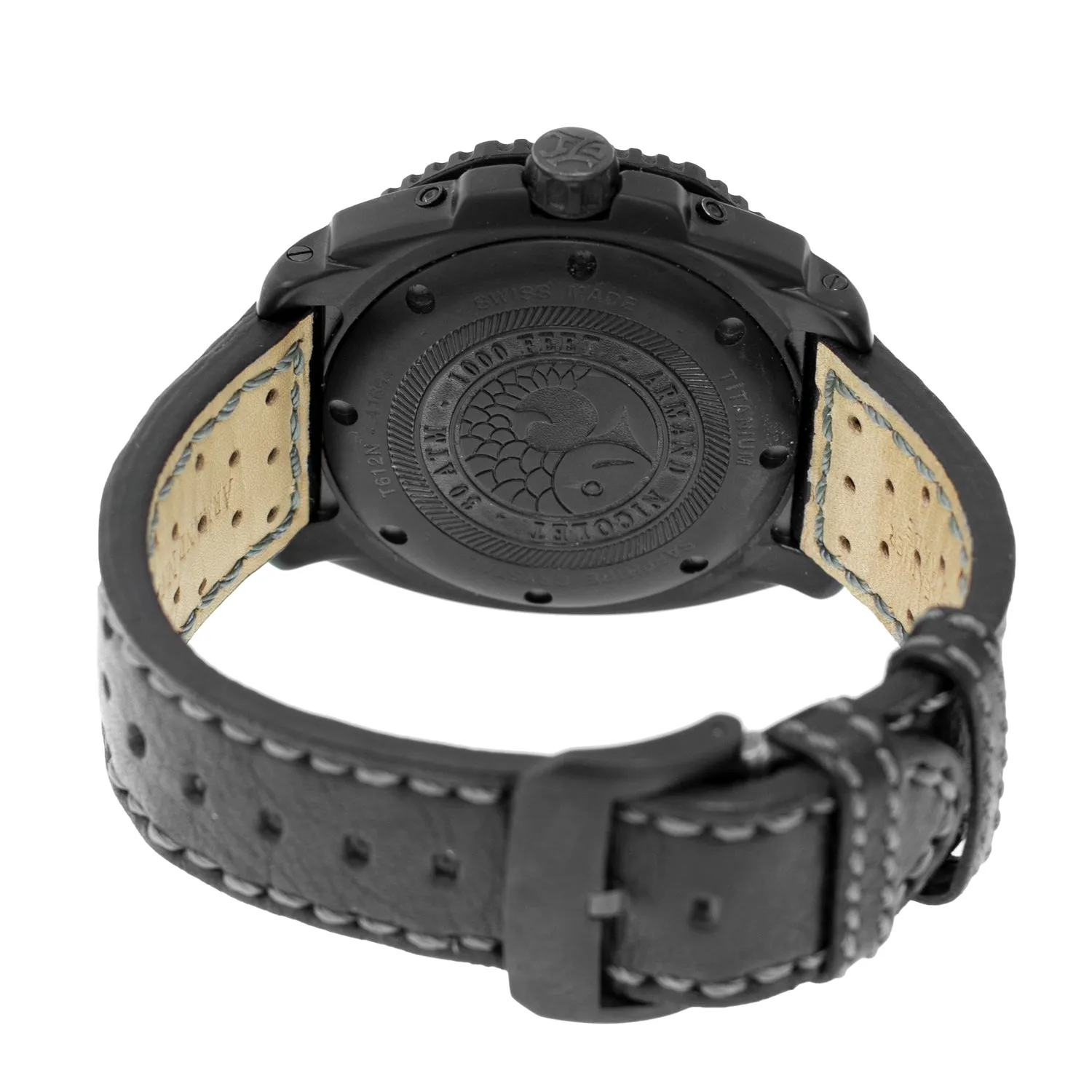 Armand Nicolet S05 Annual Calendar Nero 44mm Titanium Black Dial T612N
