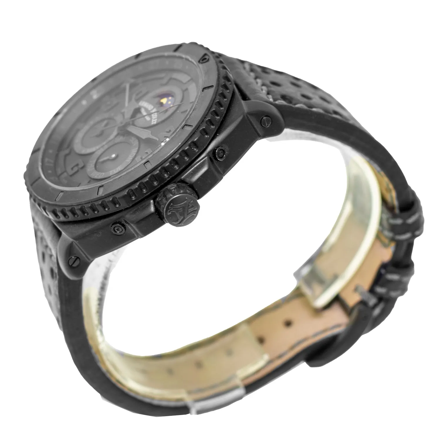 Armand Nicolet S05 Annual Calendar Nero 44mm Titanium Black Dial T612N