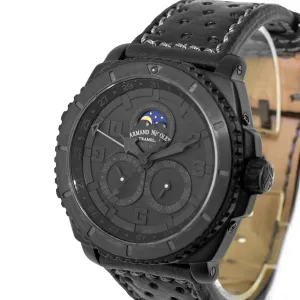 Armand Nicolet S05 Annual Calendar Nero 44mm Titanium Black Dial T612N