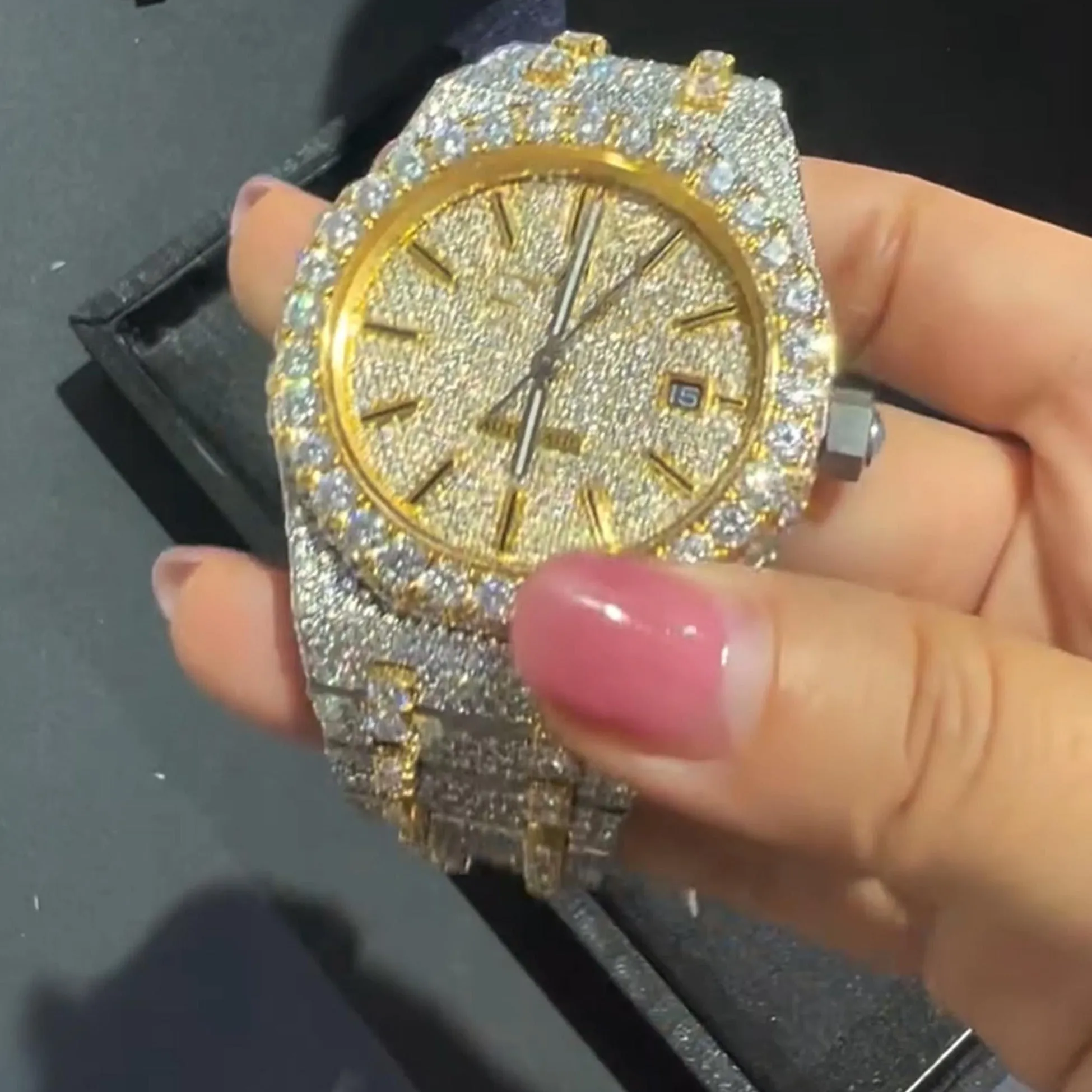 Audemars Piguet Moissanite Diamond Watch w 51