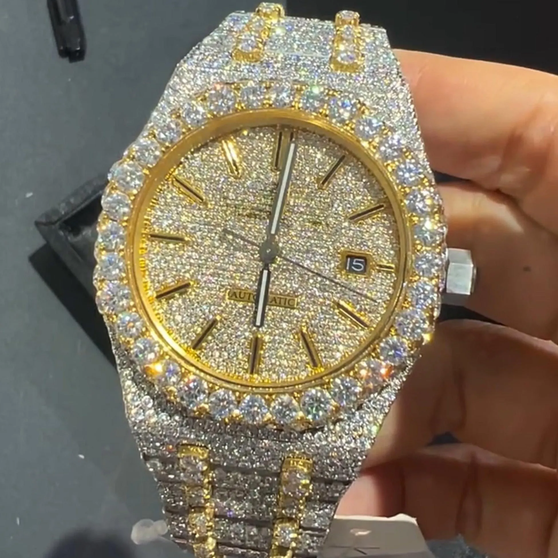 Audemars Piguet Moissanite Diamond Watch w 51