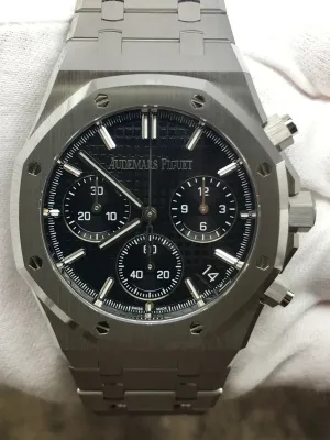 Audemars Piguet Royal Oak 50th Anniversary BNIB 26240ST.OO.1320ST.06 Black Dial Automatic Men's Watch