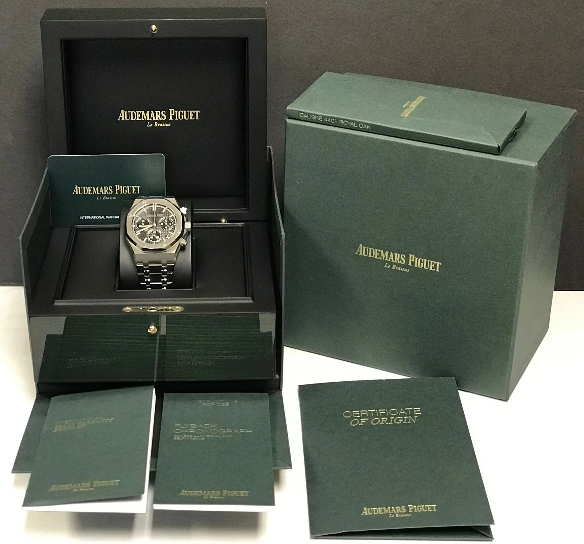 Audemars Piguet Royal Oak 50th Anniversary BNIB 26240ST.OO.1320ST.06 Black Dial Automatic Men's Watch