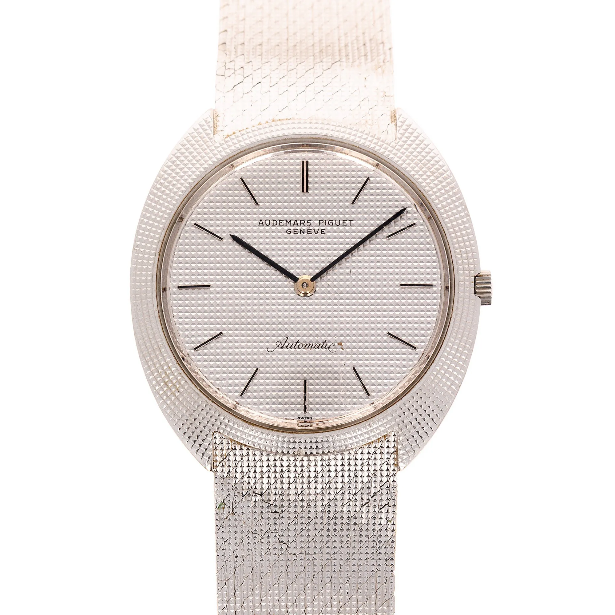 Audemars Piguet White Gold Automatic Tonneau Watch