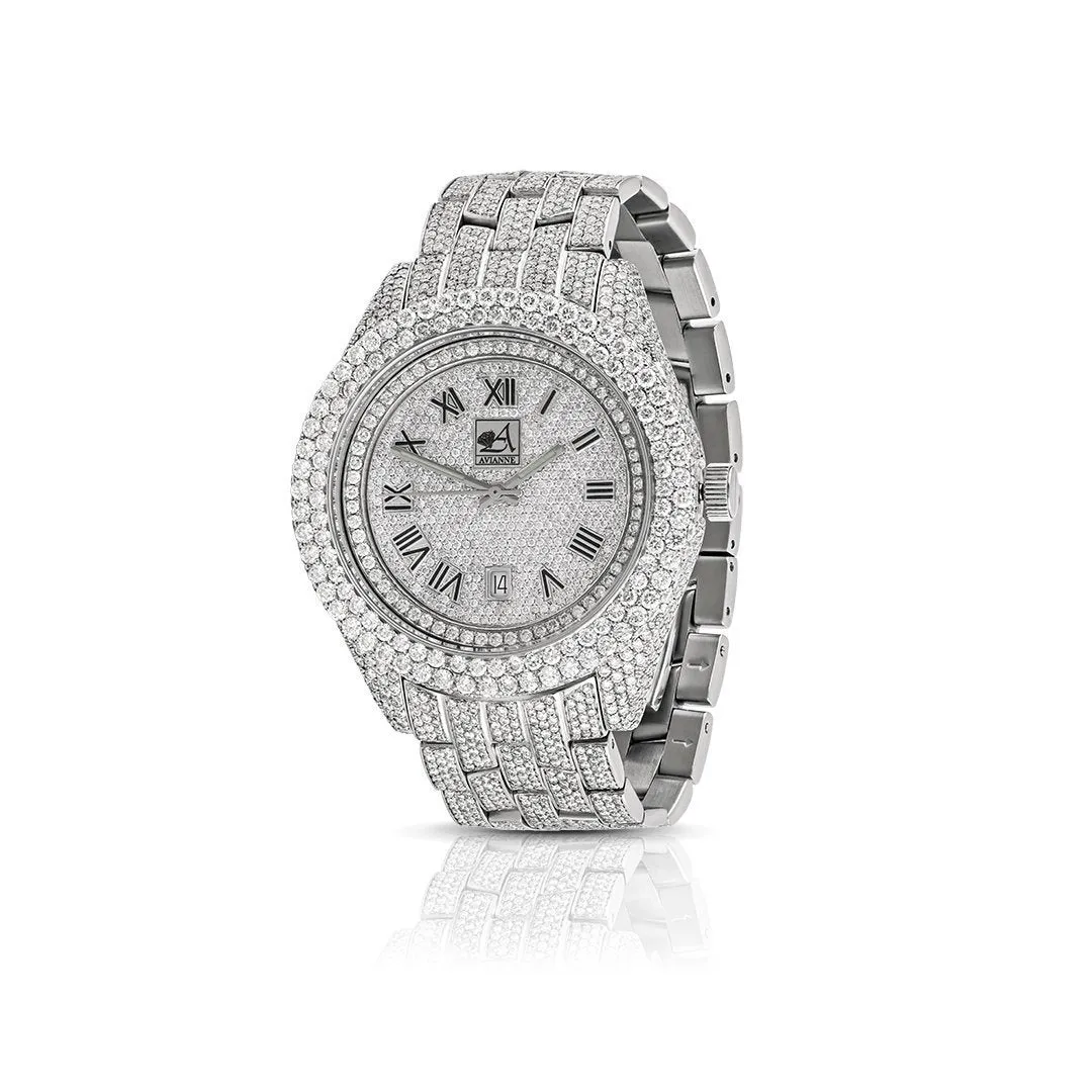 Avianne and Co. Mens Essence Collection Diamond Watch 21.50 Ctw