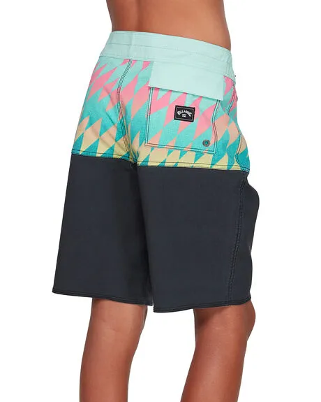 BILLABONG BOYS FIFTY 50 PRO AQUA BOARDSHORT