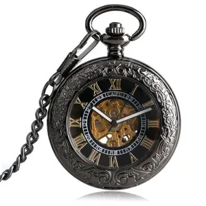 Black Fob Watch