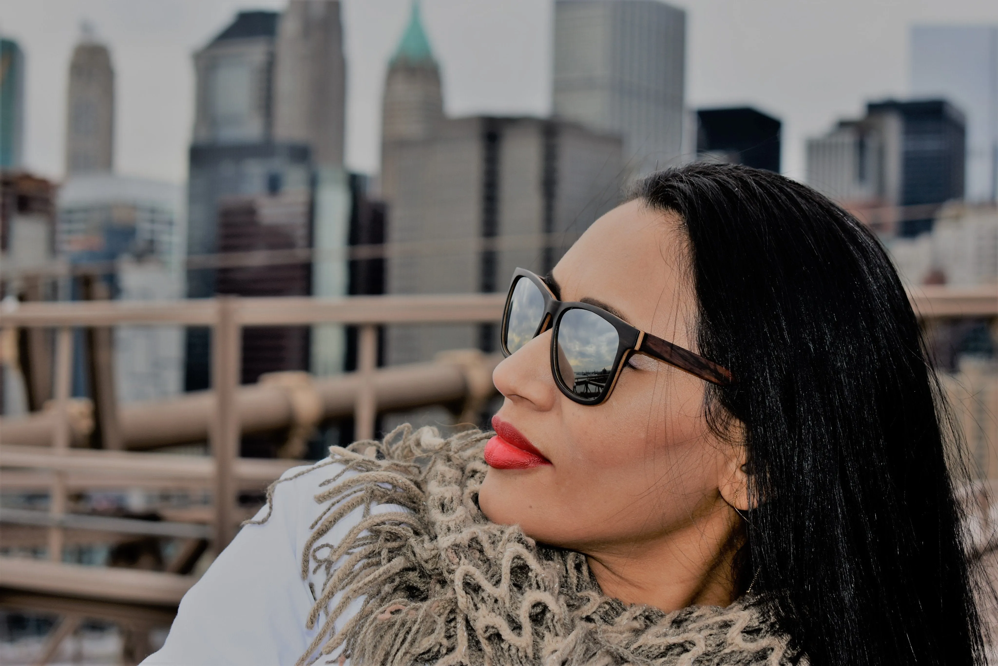 Black Sandalwood Classic Frame Sunglasses - Fino