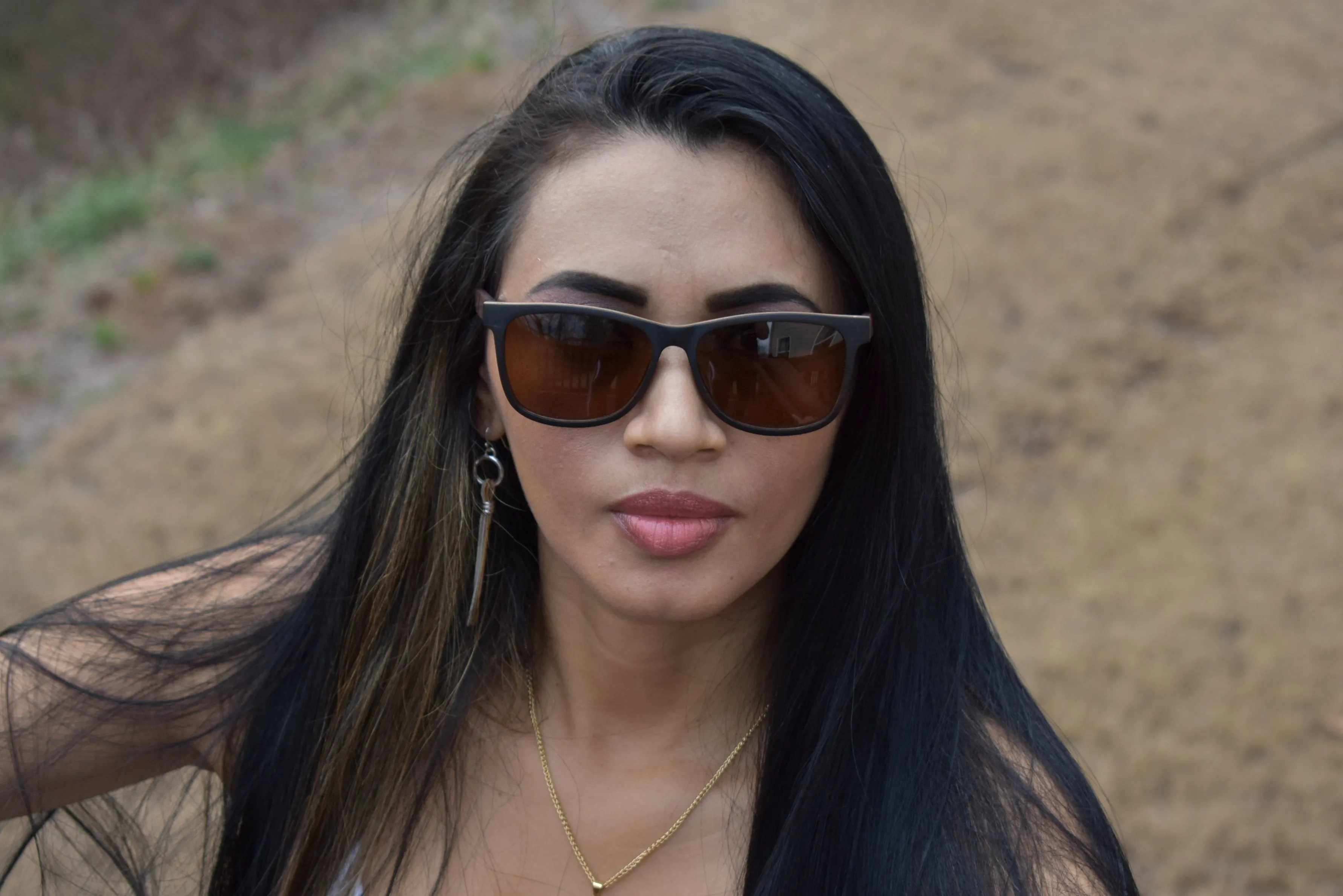 Black Sandalwood Classic Frame Sunglasses - Fino