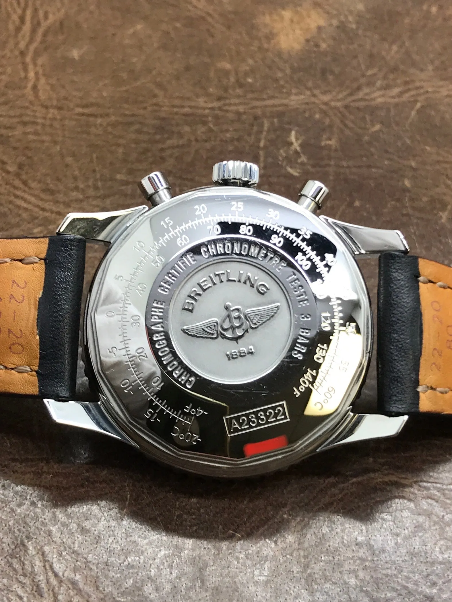 Breitling Navitimer A23322 Black Panda Dial Automatic Men's Watch