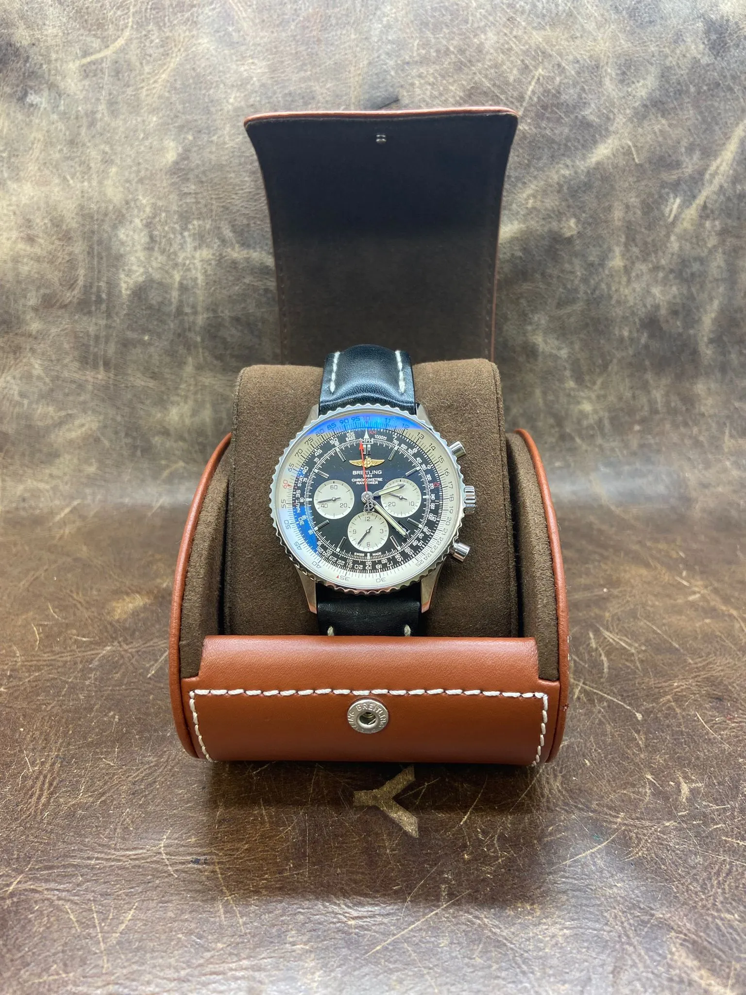 Breitling Navitimer B01 AB0127 Black Panda Dial Automatic Men's Watch