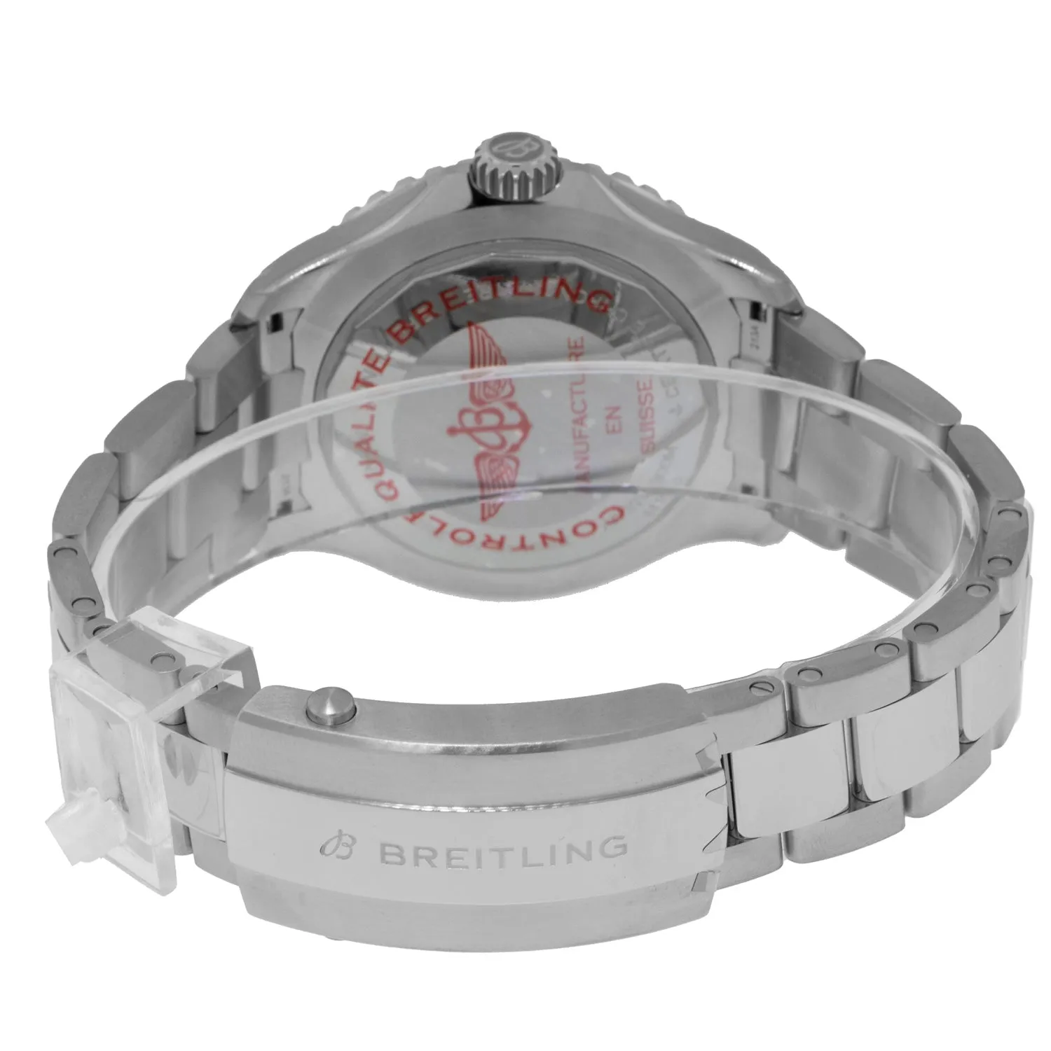 Breitling Superocean 44mm Stainless Steel Blue Index Dial Black Bezel A17376