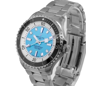 Breitling Superocean 44mm Stainless Steel Blue Index Dial Black Bezel A17376