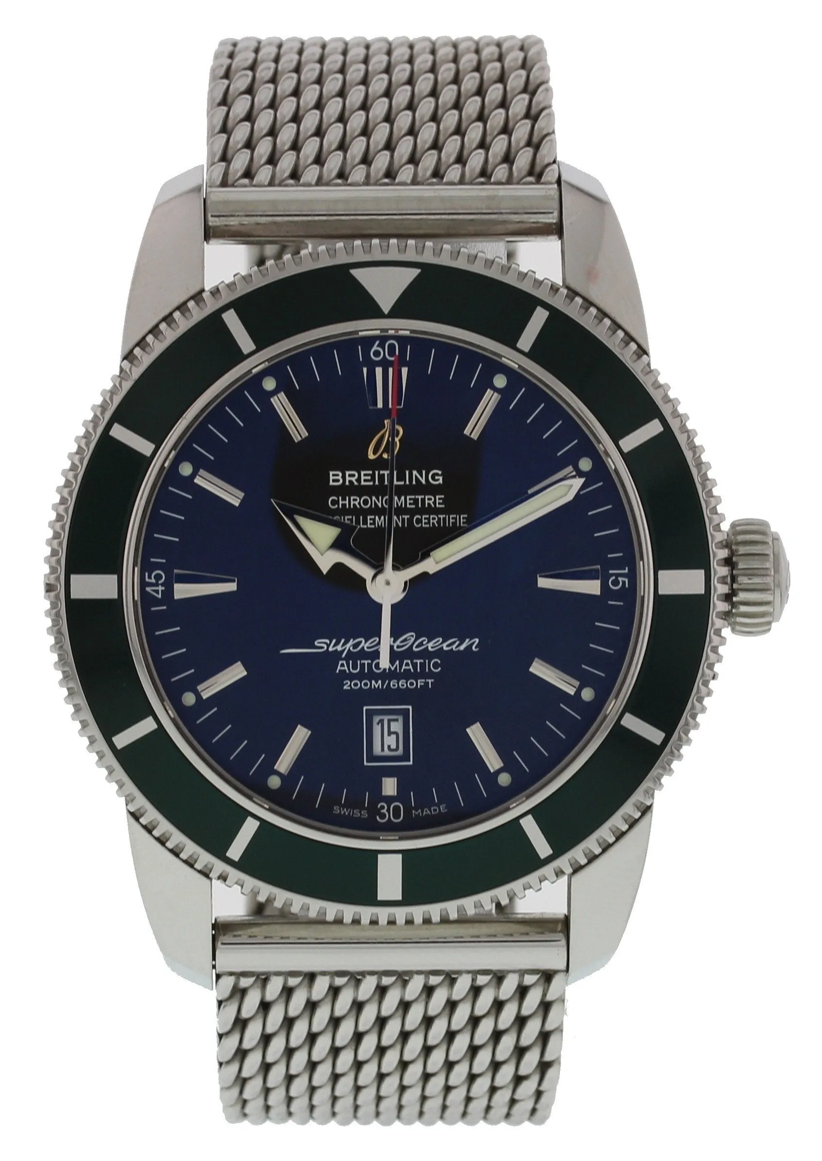 Breitling SuperOcean A17320 Limited Edition Green Bezel