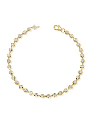 Bryn Endless Bezel Bracelet 14K