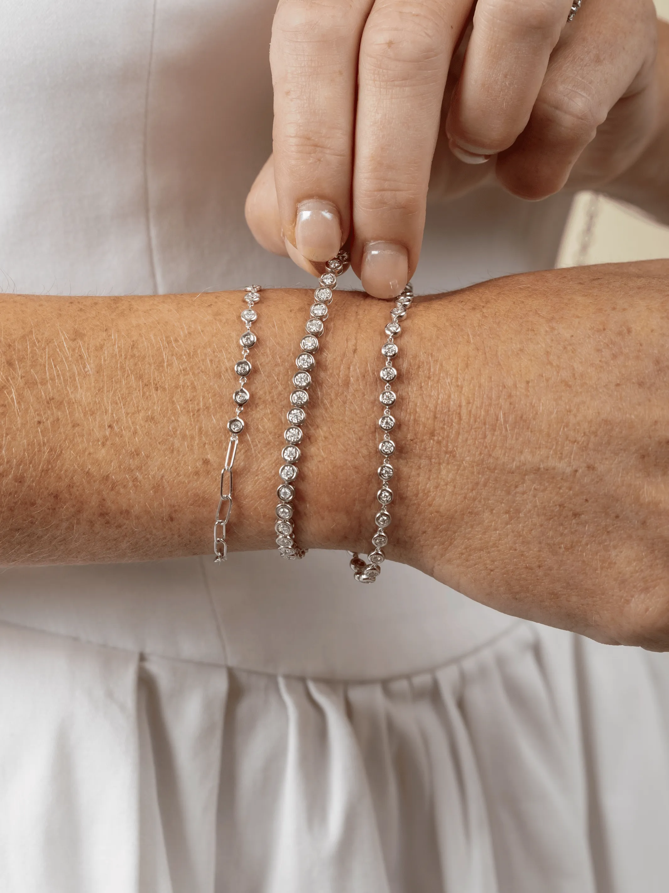 Bryn Endless Bezel Bracelet 14K
